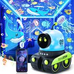 Sensory Lights for Autism Kids Night Light Projector, 12 Films+Bluetooth Music Baby Night Light Kids Baby Lights Projector, Rechargeable+360° Rotation Baby Night Light Newborn Baby Projector Light