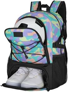 Goloni Soccer Backpack,Basketball Backpack with Ball Compartment & Shoe Compartment,Backpack for Basketball,Soccer, Football, Volleyball, Swim, Gym, Travel