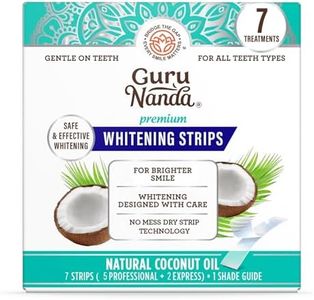 GuruNanda Teeth Whitening Strips - 7-Day Treatment with Non-Slip, Dry Strip Technology - Whitening Designed with Care for a Brighter Smile