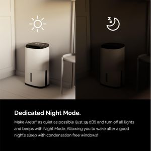 MeacoDry Arete Two 12L Dehumidifier – Compact Home Moisture Removal