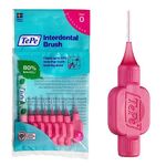 TePe Interdental Brush, Original, Pink, 0.4mm/ISO 0, 8pcs, Plaque Removal, efficient Clean Between Teeth, Tooth Floss, for Narrow Gaps