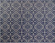 Gertmenian 21571 Outdoor Rug Freedom Collection Nautical Themed Smart Care Deck Patio Carpet 8x10 Large, Floral Medallion Navy Blue