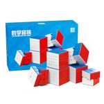 Bukefuno MoYu MFJS WCA 2x2 3x3 4x4 5x5 6x6 7x7 Speed Cube Gift Box Puzzle Set Stickerless Magic Speed Bundle Collection Puzzle Cubes (MFJS WCA 2-7 Cube)
