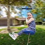 CTSC Zipline Kit with Stainless Steel Spring Brake and Seat, 75 ft /95 ft /110 ft/130 ft /150 ft /180 ft/200 ft /250ft Zipline Kits for Backyard