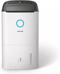 Philips Series 5000 2-in-1 Air Purifier and Dehumidifier, Dehumidifies up to 25L/Day, Advanced Purification, Real-Time Feedback, 99.9% Particle Removal, Dry Laundry Mode, White (DE5205/70)