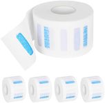 Disposable Barber Neck Paper with Hairdressing Accessory Tool - 5 Rolls & 500 Neck Strips, Barber Supplies