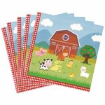 WERNNSAI Farm Party Napkin Decorations - 50PCS Farm Animals Birthday Paper Napkins Disposable Barnyard Farm Party Decoration Supplies for Kids Baby Shower Farm Animal Party Picnic