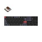 Keychron K5 Pro QMK/VIA Ultra-Slim Wireless Mechanical Keyboard, 108 Keys Custom Programmable Wired Keyboard with Low-Profile Gateron Brown Switch, White LED Backlit PBT Keycaps for Mac Windows Linux