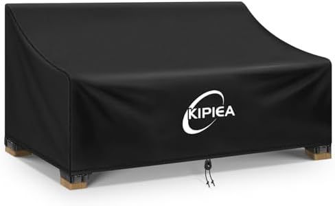 Kipiea Patio Sofa Cover, Heavy Duty Outdoor Couch Covers Waterproof Winter, 3-Seat Patio Furniture Cover Loveseat, Outdoor Sofa Covers with Anti UV and No Tears, No Fading (102"W x 34"D x 31"H)