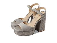 Kenneth Cole New York Women's Dolly Crystal Platform, Silver, 4 UK