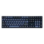 Mistel X-VIII Mechanical Keyboard with Cherry MX Silent Red Switch,Yellow Letter Glaze Blue PBT DoubleShot Keycap, Full Size Ergonomic Gaming Keyboard for Laptop/Desktop, USB Type-C, Macro Support