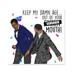 Will Smith Slap, Funny Birthday Card for Him, for Her, Will Smith Chris Rock, 30th 40th 50th 60th Birthday, Funny Cards, Rude Birthday Cards, Meme