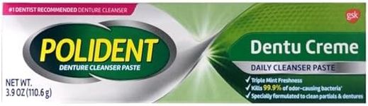 Polident Dentu-Creme Denture Cleaner - 3.9 oz, Pack of 4