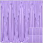 8 Panels Lavender Backdrop Curtain 