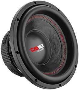 DS18 SLC10S Car Subwoofer Audio Speaker - 10" in. Paper Glass Fiber Cone, Black Steel Basket, Single Voice Coil 4 Ohm Impedance, 440W MAX Power and Foam Surround for Vehicle Stereo Sound System