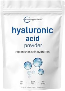 Micro Ingredients Hyaluronic Acid Serum Powder, 100 Grams | Low Molecular Weight, Cosmetics Grade | Skin Hydration and Moisture Support Supplements | Vegan, Water Soluble (Within 2 Hours)