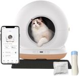 WeeKett Smart Cat Litter Box with App, Large 75L Capacity, Self Cleaning Cat Litter Tray - Automatic Odour Control, Quiet Operation, Easy Maintenance, Compatible with Clumping & Natural Litters