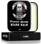 Mad Viking Fjord Beard Balm – Non-Greasy Balm to Soften & Style with a Medium Hold - Made with Shea Butter, Beeswax & Premium Oils – Crisp Clean Citrus & Woodsy Scent, Made in the USA - 2oz