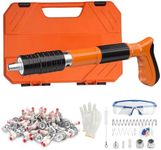 Manual Mini Steel Nail Gun- 5 Speed Adjustable Mini Nail Gun with 200pcs Nails-Concrete Nail Gun Kits- Woodworking and Decoration- Built-in Air Nailer for Red Brick Walls,Concrete Walls(Nail Gun Set)