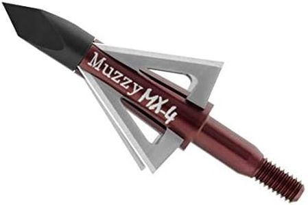 Muzzy 209-MX4, Bowhunting 100 Grain, .025" 4 Blade Broadhead, 1-1/8" Cutting Diameter, 3 Pack