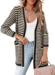 Dokotoo Fall Outfits for Women 2024 Womens Cardigans Lightweight Plus Size Cardigan for Women Cardigan Sweaters Dark Apricot XX Large