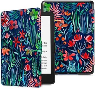 Fintie Slimshell Case for 6.8" Kindle Paperwhite (11th Generation-2021) and Kindle Paperwhite Signature Edition - Premium Lightweight PU Leather Cover with Auto Sleep/Wake, Jungle Night