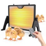 MYPIN Chicken Heating Plate with Remote Control, Adjustable angle, Adjustable Temperature Pet Heating Panel for Chickens, Ducks, Cats, Dogs