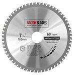 TCT18560TMB Saxton TCT Circular Steel Aluminium Copper Metal Saw Blade 185mm x 60T for Bosch Makita Dewalt Evolution Fits 190mm Saws