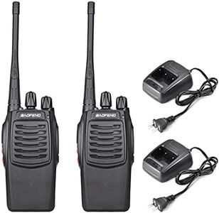 HIKOAN UHF 400-470MHz FM Transceiver Two-Way Radio Portable Handheld Walkie Talkie Long Distance 2PCS US Plug