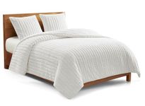 UGG 13079 Kenzie Full-Queen Comforter Set Soft Luxurious Hotel Style Comfortable Bedroom Blanket Comforter Set and Two Pillow Shams, Full/Queen, Snow