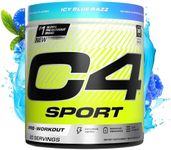 Cellucor C4 Sport Pre Workout Powder - NSF Certified for Sport - Elite Hydration - 200mg Caffeine + Creatine + Beta-Alanine - Electrolytes and Energy Supplement - ICY Blue Razz, 20 Servings