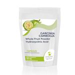 Garcinia Cambogia Whole Fruit Powder 500mg 90 Capsules - LetterBox Friendly UK Fast Delivery -Hydroxycitric Acid HCA Malabar Tamarind