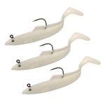 Sidewinder Sandal bait / fishing bait, 25 g, 15 cm (6 inch), 3 pieces, Ghost White