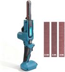 ZUYIYI Cordless Belt Sander for Makita 18V Battery(NOT Included), 1/2" x 18" Power Detail Sander 6-Speed, Brushless All Angle Grinder Mini Belt Sanders, with 10 Sanding Belts for Wood, Metal, Plastic