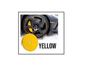 OnWheel Car Universal Alloy Wheel Hub Rim Ring Tyre Guard Edge Protector Beading Sticker Decorative Strip in Yellow Color