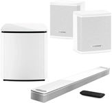 Bose Home Theater System Smart Ultra Dolby Atmos Soundbar, Bass Module 700 2X Wireless Surround Speaker, (White)