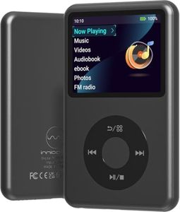 Y1 Mp3 Player with Bluetooth Innioasis Video Digital Music Player HiFi Mini Portable Kids Audiobook Mp3 2026 Nice Gift Choice Theme Upgrade Dark