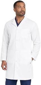 Next Generation Apparel Lab Coat for Men Professional White Long Medical Coat (Small)