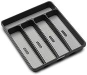 madesmart Classic Small Silverware Tray Granite