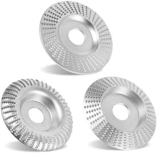 Muela Amoladora 125mm Discos Madera Amoladora para Amoladoras Angulares de Carburo de Tungsteno molienda tallado Discos Abrasivos Muela de Madera para Lijar Tallar Moldear Pulidor Interior de 22mm