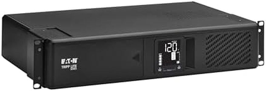 Tripp Lite Eaton Series SMART1000LCDNC Cloud-Connected 1000VA Rack Mount UPS Battery Backup, Online Remote Management & Monitoring, 750W 120V, 8 Outlets, 2U Rackmount, 3-Year Warranty