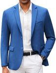 COOFANDY Men's Blazer Casual Sport Coats Slim Fit Lightweight Two Button Suit Jacket Royal Blue