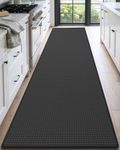 DEXI Kitchen Floor Mats Cushioned Anti Fatigue,2x9 Standing Runner Rug Waterproof, Comfort Memory Foam Padded for Front Sink Laundry, Black