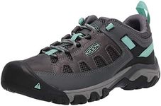 KEEN Womens Targhee Vent Hiking Shoe, Black, 7.5 US, Steel Grey/Ocean Wave, 7.5