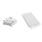 Sizzix Big Shot Plus A4 Manual Die Cutting and Embossing Machine 660020, 21cm (9") Opening & Cutting Pads 655093, Standard, 1 Pair, One Size, 22.5 x 15.5 x 0.3 cm