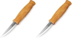 BeaverCraft Wood Carving Knife C4 3.14" - Whittling Sloyd Knife Roughing Chisel, Whittling Tools for Woodworking - Spoon Carving Tools for Beginners and Profi (Pack of 2)