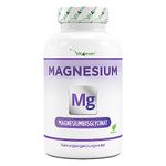 Magnesium Bisglycinate - 240 capsules - Premium: Chelated magnesium - 155 mg elemental magnesium per capsule - Vegan - Highly Dosed