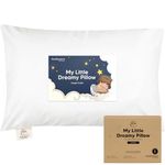 KeaBabies Toddler Pillow - Soft Organic Cotton Toddler Pillows for Sleeping, 33x45 Small Pillow for Kids, Kids Pillows for Sleeping, Kids Pillow for Travel, School, Nap, Age 2 to 5 (Soft White)