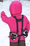 Lil' Ripper Gripper Kids Ski Trainer and Snowboard Trainer with Retractable Leashes and Tip Connector - Hand Assembled in Canada