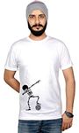 Workshop Graphic Printed T-Shirt for Men & Women | Cool Scalton dab Football Funny Gifts for Friends & Family t Shirts Football Lover tees White